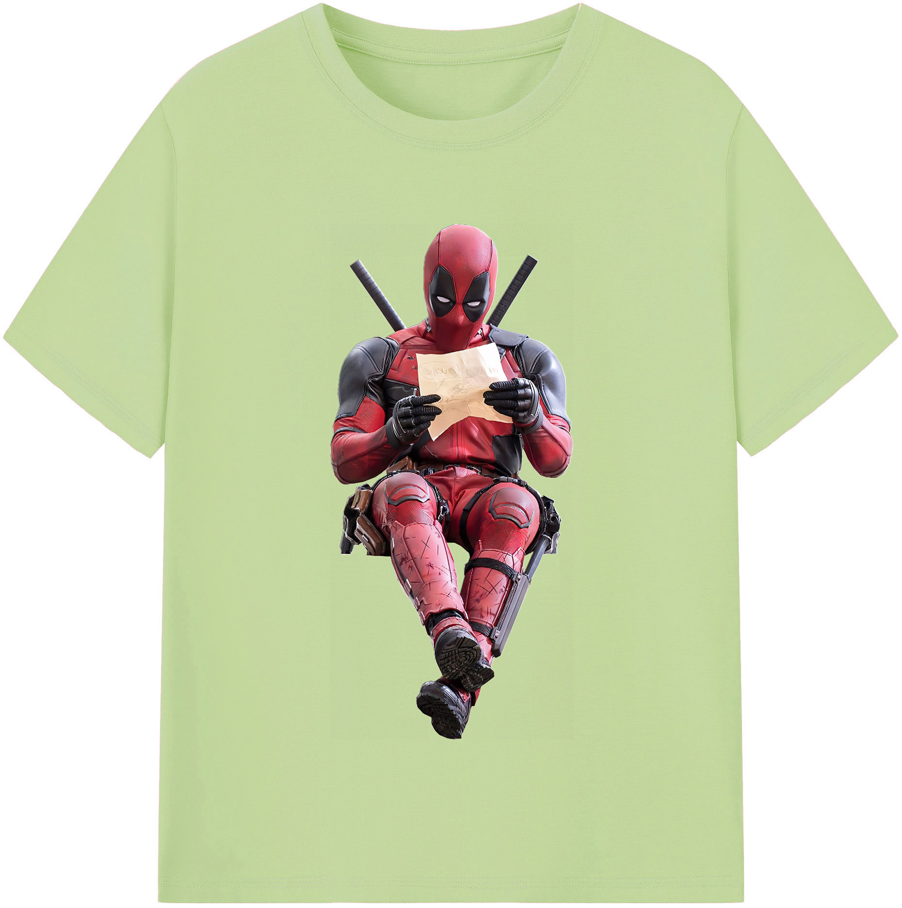 （画像用） Deadpool デッドプール 綿100％半袖Tシャツ（フロントプリント）